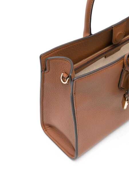 Genti de mana Michael Kors Michael Kors Scarlett Media Leather Handbag BROWN Femei (BM 17358747) 5