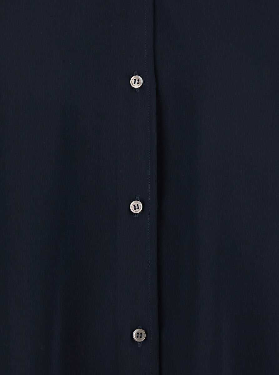 Camasi PLAIN Blue Shirt With Classic Collar In Tech Fabric Woman BLUE Femei (BM 17358858) 3
