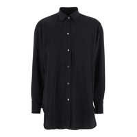 Camasi Black Shirt With Classic Collar In Tech Fabric Woman Femei