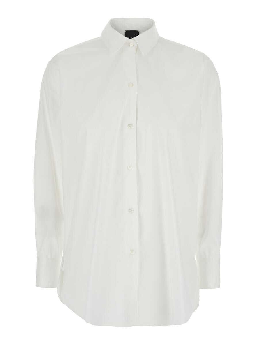Camasi PLAIN White Shirt With Classic Collar In Cotton Blend Stretch Woman WHITE Femei (BM 17358864) 1