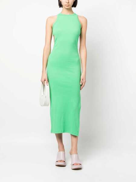 Rochii MSGM Msgm Cotton Midi Sheat-Dress GREEN Femei (BM 17359461) 2