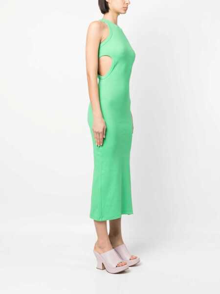 Rochii MSGM Msgm Cotton Midi Sheat-Dress GREEN Femei (BM 17359461) 3