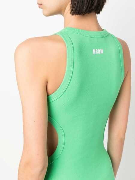Rochii MSGM Msgm Cotton Midi Sheat-Dress GREEN Femei (BM 17359461) 5