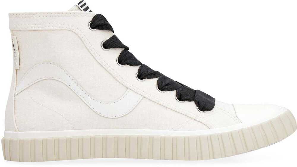 Sneakers ZIMMERMANN Zimmermann Canvas High-Top Sneakers WHITE Femei (BM 17359740) 2