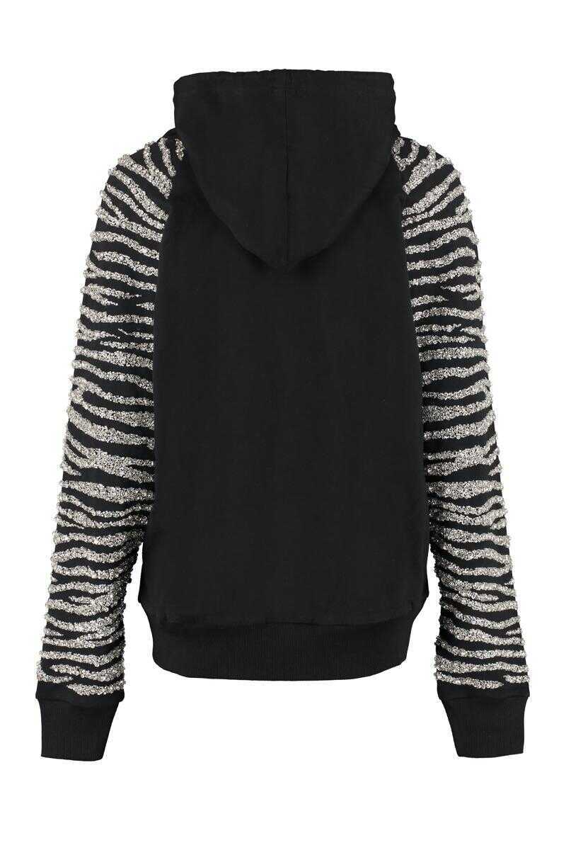Pulovere RETROFTE Retrofte Embellished Sweatshirt Black Femei (BM 17359743) 2