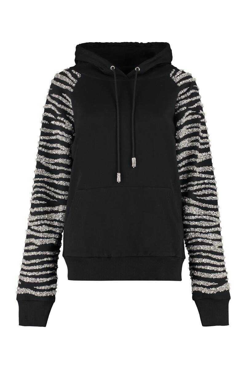 Pulovere RETROFTE Retrofte Embellished Sweatshirt Black Femei (BM 17359743) 1