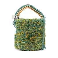 Genti de umar Alémais Emilio Fringe Macrame Basket Bags Femei