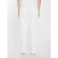 Imbracaminte Dama pagina 111 - Blugi MOTHER The Spinner Zip Sneak Jeans WHITE Femei (BM 17360013) - B-mall.ro