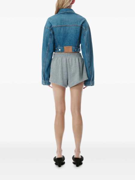 Geci Alexander Wang Alexander Wang Wrapped Trucker Jacket BLUE Femei (BM 17360037) 3