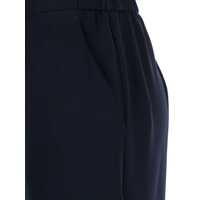 Pantaloni casual PLAIN Dama - Pantaloni casual PLAIN Blue Pants With Rear Elastic Waist And Wide Leg In Tech Fabric Woman BLUE Femei (BM 17360106) - B-mall.ro