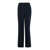 PLAIN Blue Pants With Rear Elastic Waist And Wide Leg In Tech Fabric Woman BLUE