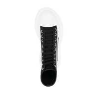 Bocanci Alexander McQueen Dama - Bocanci Alexander McQueen Alexander McQueen Tread Slick Lace-Up Ankle Boots Black Femei (BM 17360634) - B-mall.ro