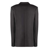 Sacouri Dama - Sacouri Stella McCartney Stella McCartney Double-Breasted Wool Blazer BROWN Femei (BM 17360745) - B-mall.ro