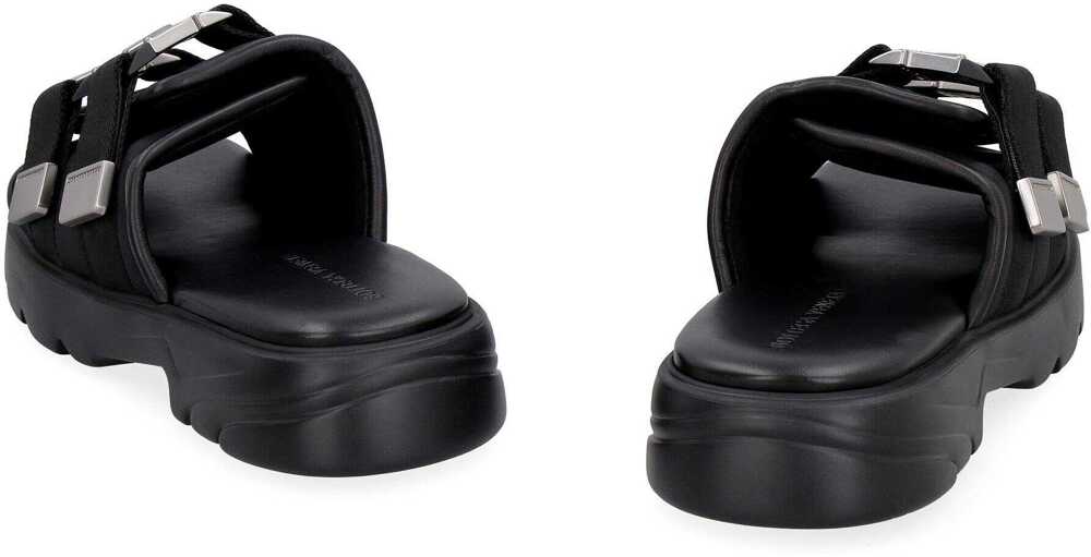 Sandale Bottega Veneta Bottega Veneta Flash Technical Fabric Sandal Black Barbati (BM 17360859) 4