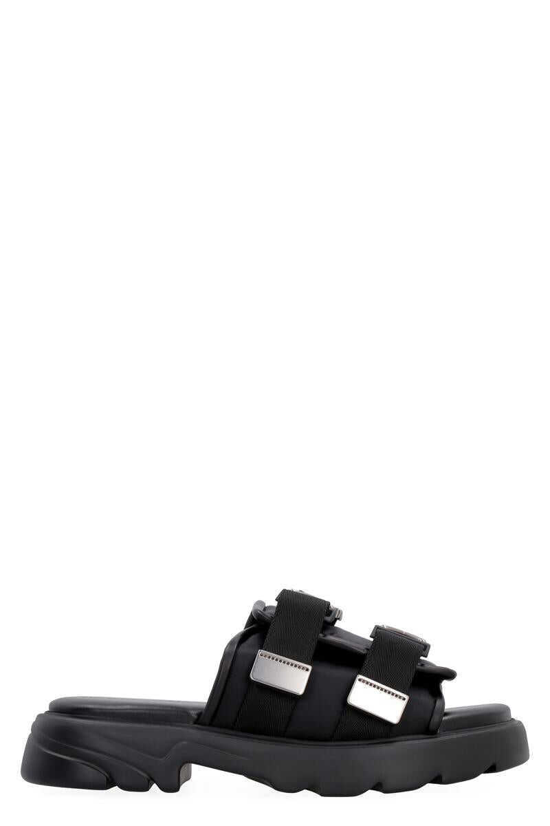 Sandale Bottega Veneta Bottega Veneta Flash Technical Fabric Sandal Black Barbati (BM 17360859) 1