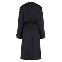 Geci Bottega Veneta Dama - Paltoane Bottega Veneta Bottega Veneta Wool Trench Coat BLUE Femei (BM 17362599) - B-mall.ro