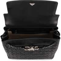Genti de umar Bottega Veneta Andiamo Small Leather Messenger Bag Barbati