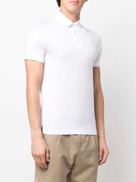 Tricouri Polo Emporio Armani Emporio Armani Cotton Blend Polo Shirt WHITE Barbati (BM 17362953) 3