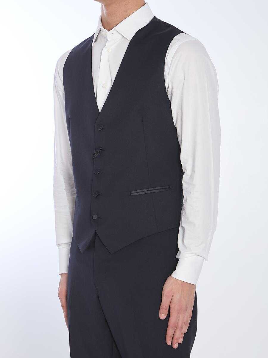 Geci Tagliatore Wool Vest BLUE Barbati (BM 17363010) 2