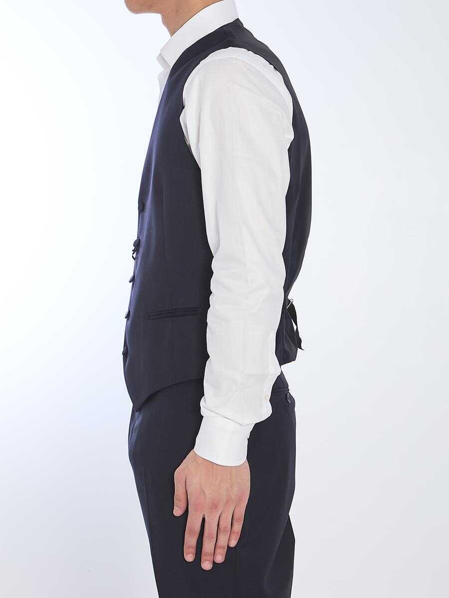 Geci Tagliatore Wool Vest BLUE Barbati (BM 17363010) 3