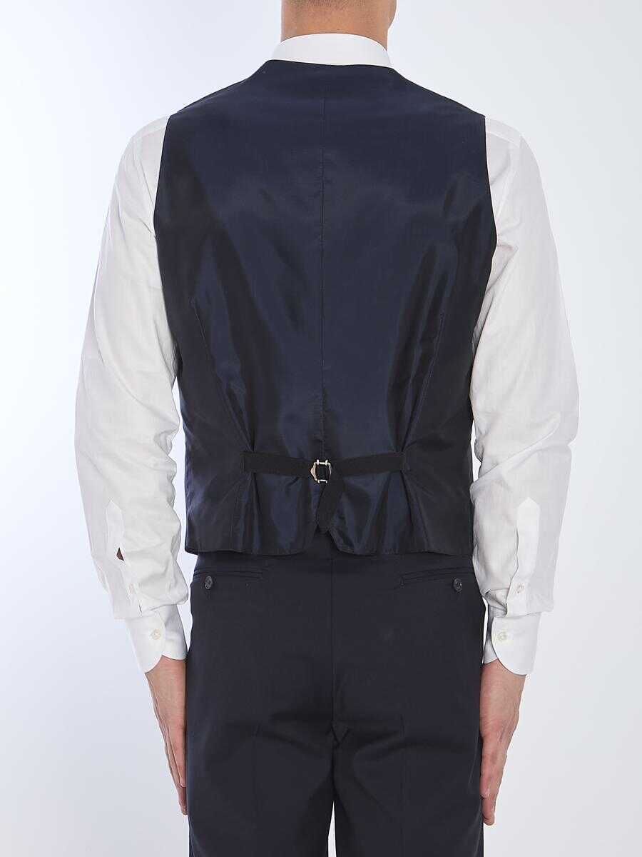 Geci Tagliatore Wool Vest BLUE Barbati (BM 17363010) 4