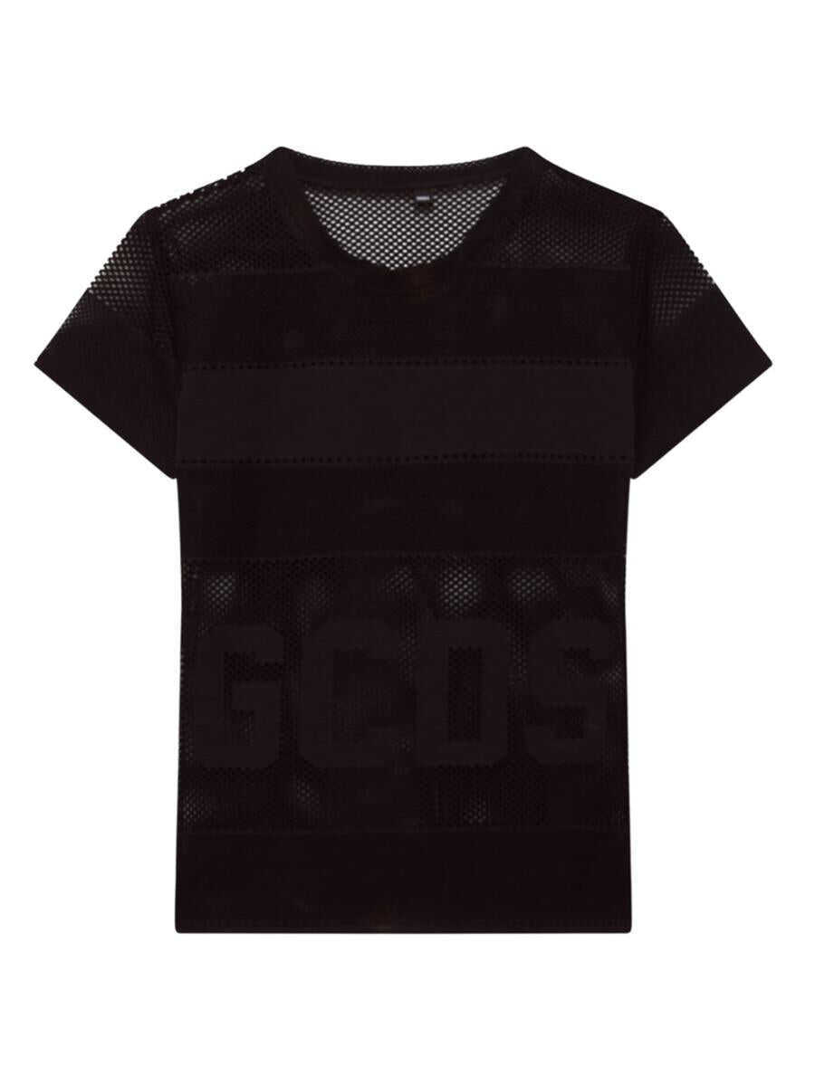 Tricouri GCDS Gcds Mesh T-Shirt With Logo Black Femei (BM 17363097) 1