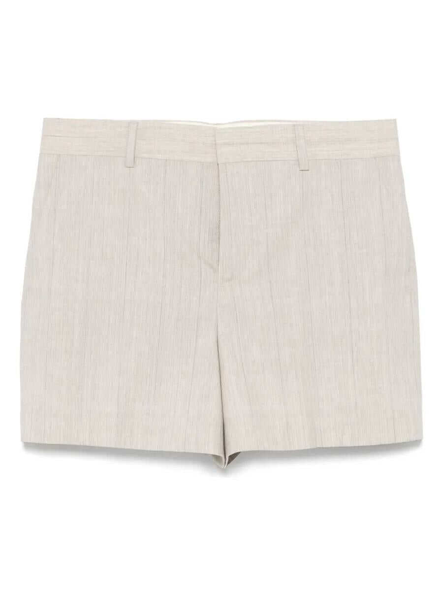 Pantaloni casual Moschino Moschino Virgin Wool Shorts Beige Femei (BM 17363139) 1