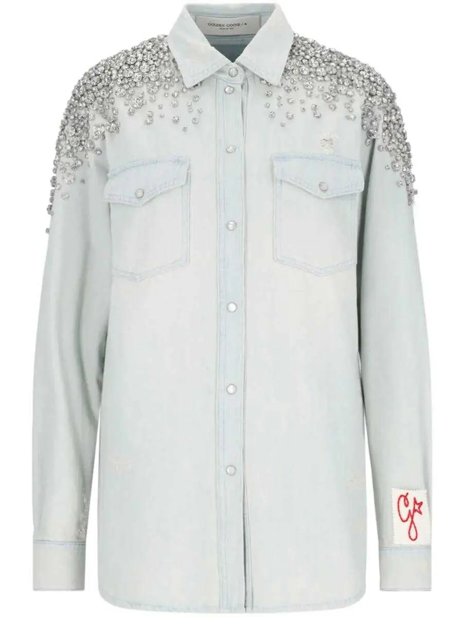 Camasi de blugi Golden Goose Golden Goose Denim Shirt With Embellishment BLUE Femei (BM 17363295) 1
