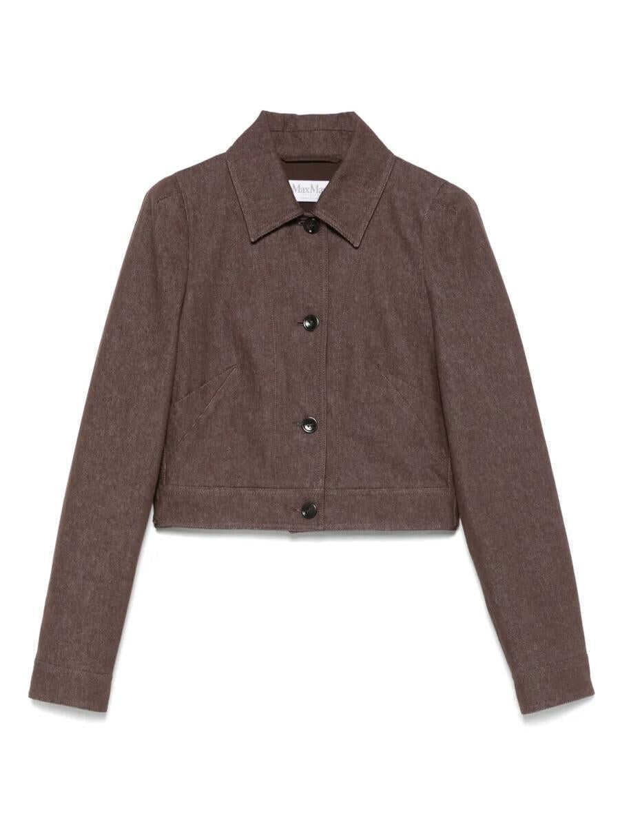 Geci Max Mara Max Mara Carpa Jacket BROWN Femei (BM 17363328) 1