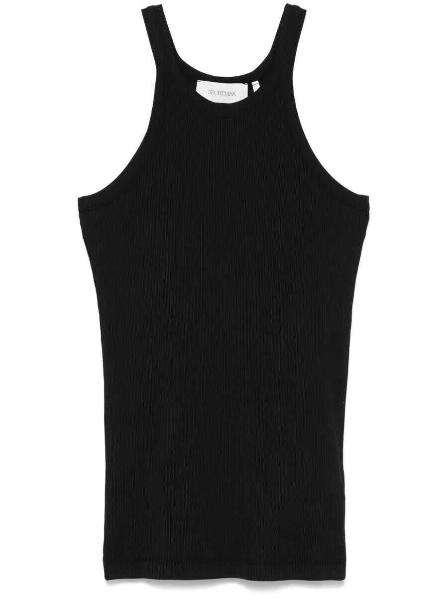 Topuri SPORTMAX Sportmax Nastie Tank Top Black Femei (BM 17363397) 1