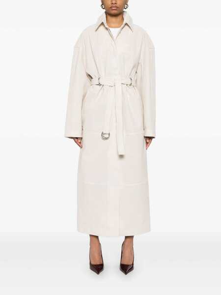 Paltoane SPORTMAX Sportmax Perforated Coat Beige Femei (BM 17363400) 2