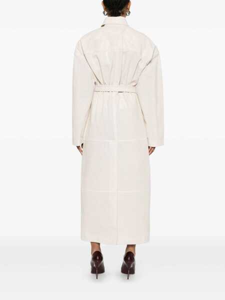 Paltoane SPORTMAX Sportmax Perforated Coat Beige Femei (BM 17363400) 4