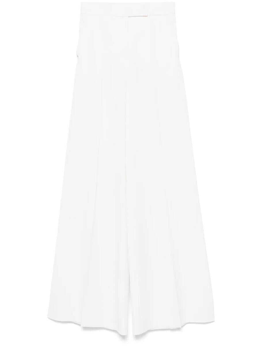 Pantaloni casual Max Mara Max Mara Ninfa Wide Leg Trousers WHITE Femei (BM 17363409) 1