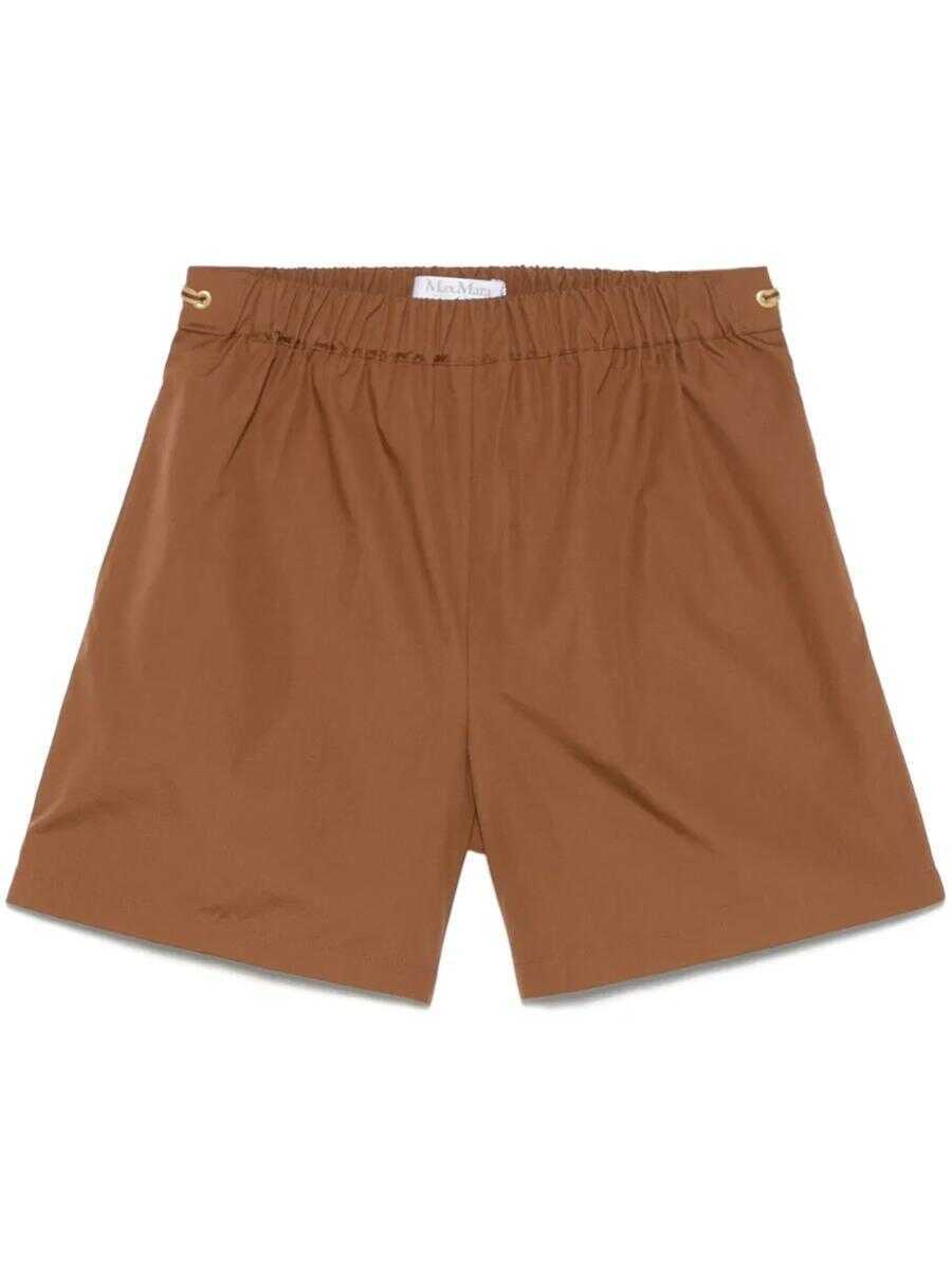 Pantaloni casual Max Mara Max Mara Shorts Haway BROWN Femei (BM 17363415) 1