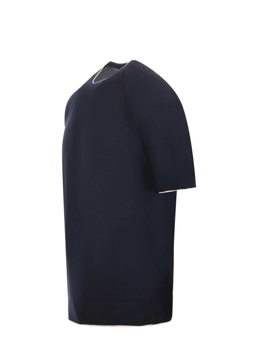 Topuri Paolo Pecora Paolo Pecora T-Shirts And Polos BLUE Barbati (BM 17363460) 2