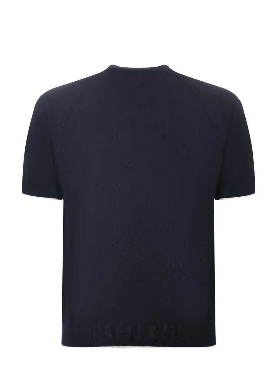 Topuri Paolo Pecora Paolo Pecora T-Shirts And Polos BLUE Barbati (BM 17363460) 3