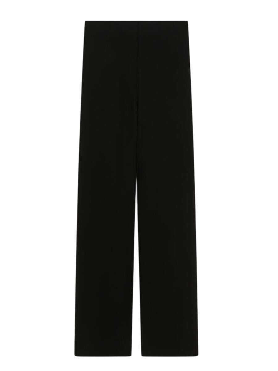 Pantaloni casual SPORTMAX Sportmax Viscose Cadi Trousers Black Femei (BM 17363514) 1