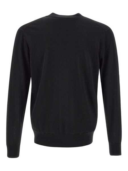 Cardigane Paolo Pecora Paolo Pecora Virgin Wool Cardigan Black Barbati (BM 17363580) 2