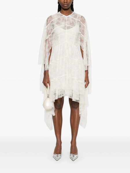 Rochii Philosophy Philosophy Di Lorenzo Serafini Lace Asymmetric Mini Dress In Ivory WHITE Femei (BM 17363661) 2