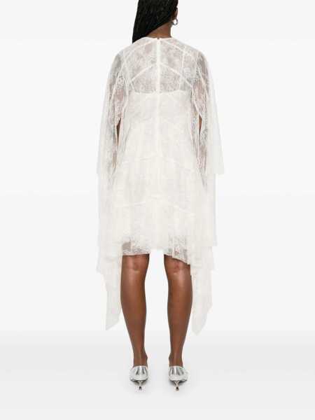 Rochii Philosophy Philosophy Di Lorenzo Serafini Lace Asymmetric Mini Dress In Ivory WHITE Femei (BM 17363661) 4
