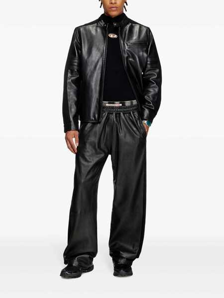 Geci Diesel Diesel L-Simz Lambskin Jacket Black Barbati (BM 17364036) 2