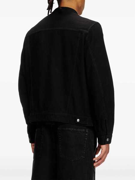 Geci Diesel Diesel L-Simz Lambskin Jacket Black Barbati (BM 17364036) 4