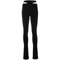 Pantaloni casual Andreādamo Ribs Knitted Trousers Femei