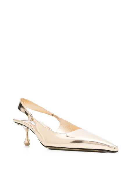 Pantofi cu toc Jimmy Choo Jimmy Choo Amel Leather Slingback Pumps GOLD Femei (BM 17364480) 2