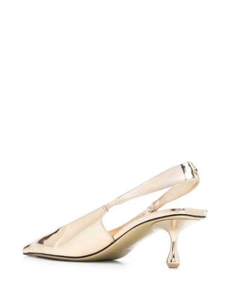 Pantofi cu toc Jimmy Choo Jimmy Choo Amel Leather Slingback Pumps GOLD Femei (BM 17364480) 3