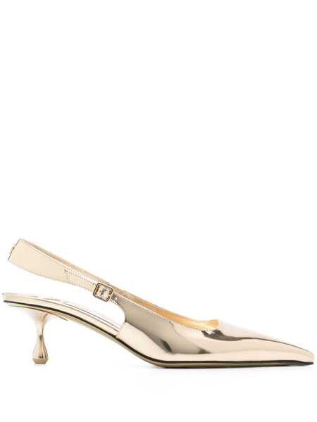 Pantofi cu toc Jimmy Choo Jimmy Choo Amel Leather Slingback Pumps GOLD Femei (BM 17364480) 1