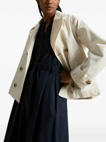 Geci Woolrich Woolrich Cotton Pecoat WHITE Femei (BM 17366016) 5