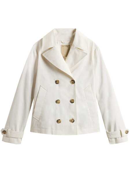 Geci Woolrich Woolrich Cotton Pecoat WHITE Femei (BM 17366016) 1