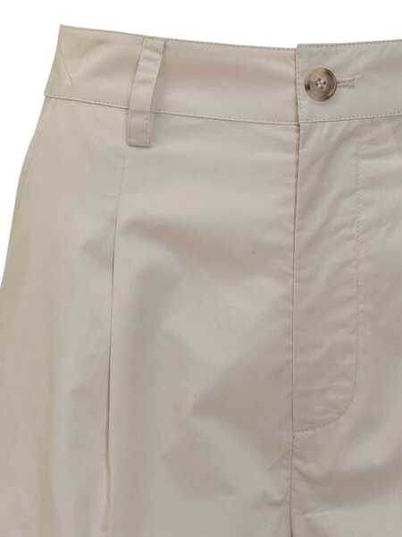 Pantaloni casual Woolrich Woolrich Short Pants Beige Femei (BM 17366022) 4
