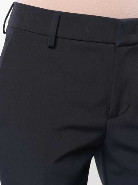 Pantaloni casual PT TORINO Pt Torino New York Techno Fabric Tailored Trousers BLUE Femei (BM 17366091) 5